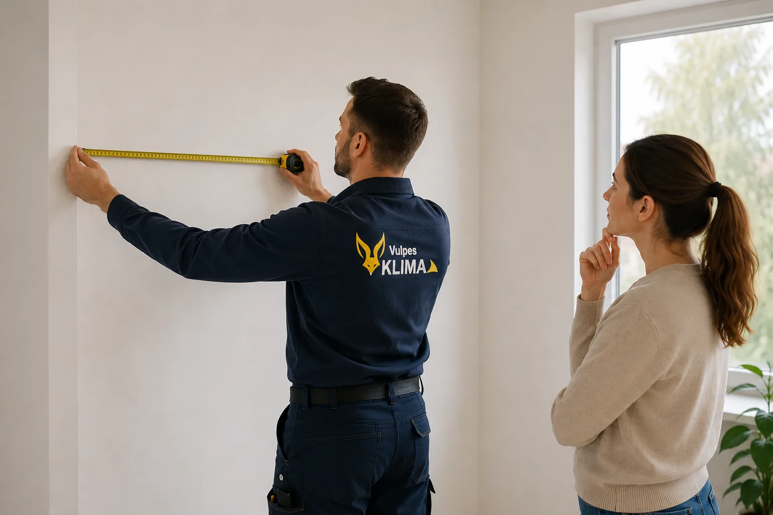 Ingyenes helyszíni klíma felmérés mérőszalaggal
